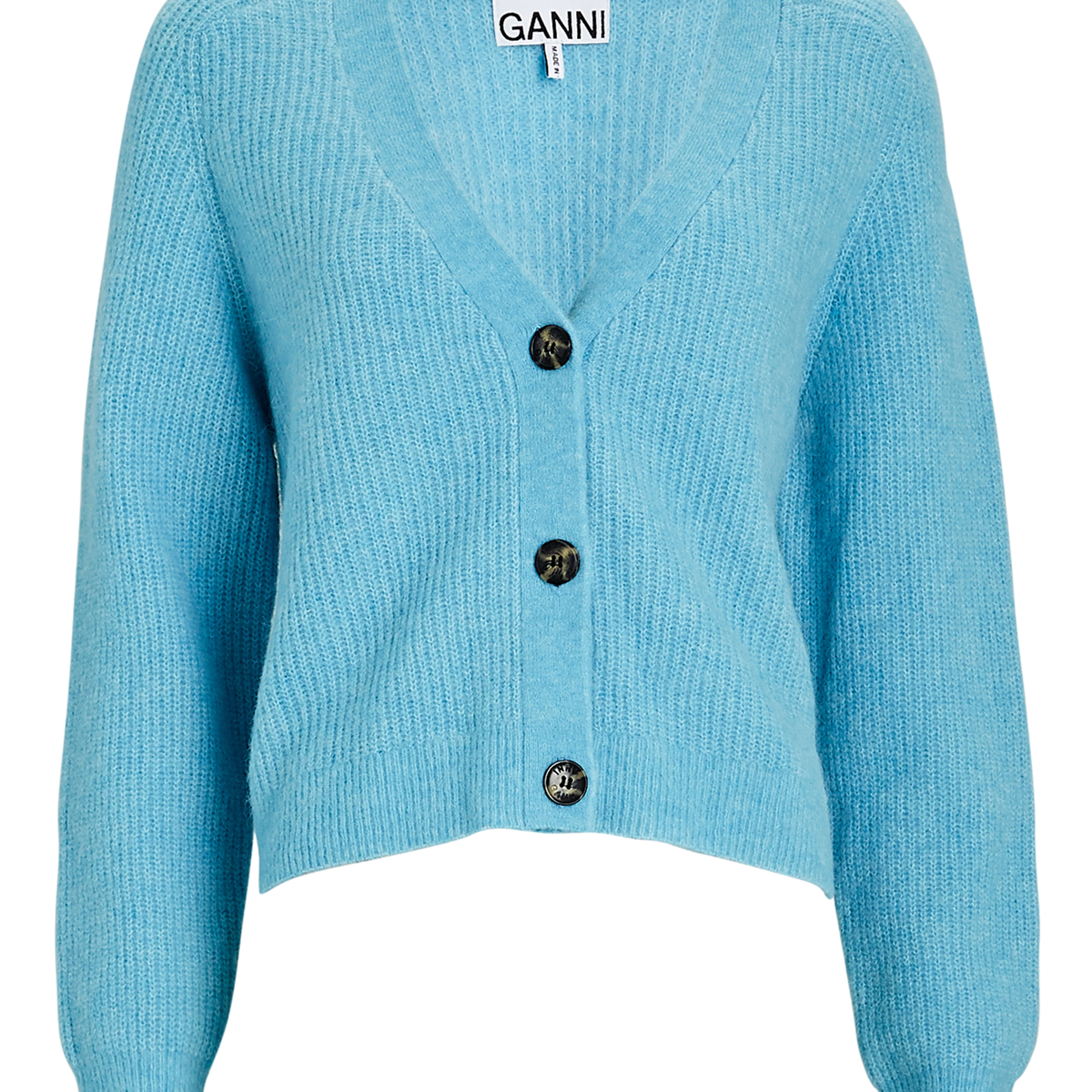 GANNI Soft Wool-Blend Cardigan | INTERMIX®