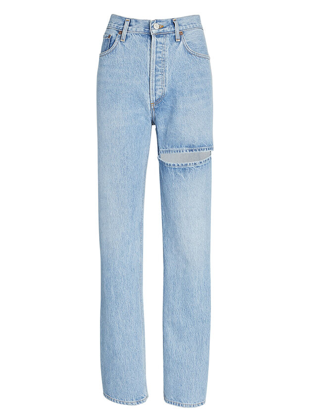 Lana Slice Straight-Leg Organic Jeans