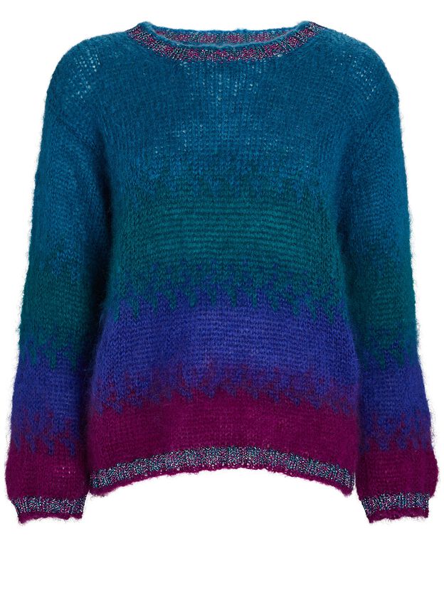 Ombré Mohair-Blend Sweater