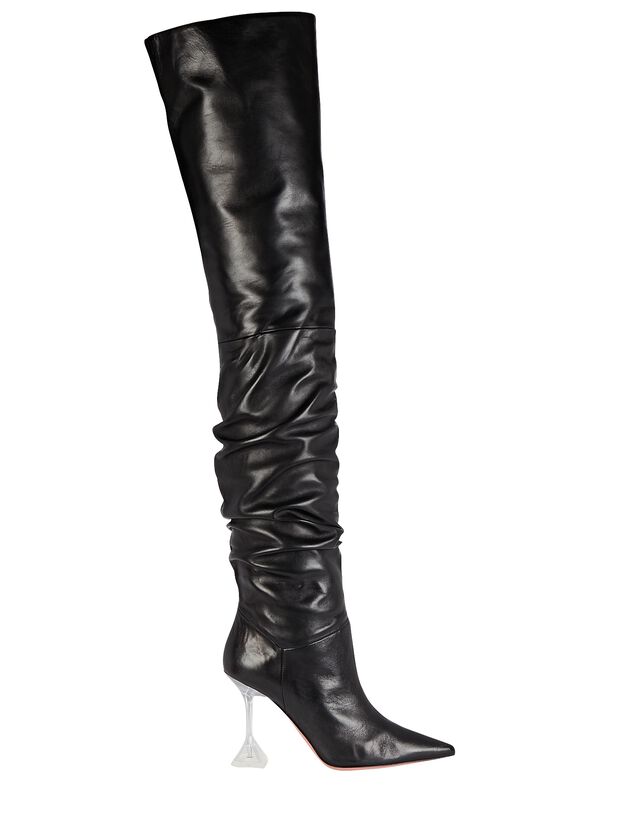 Olivia Glass Tall Leather Boots