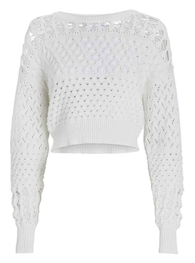 Chelsea Crewneck Cotton-Blend Sweater