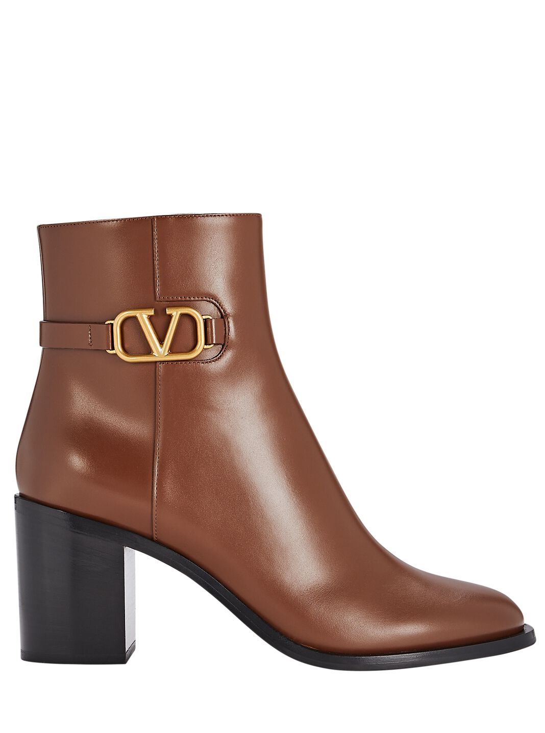 VLogo Leather Ankle Boots