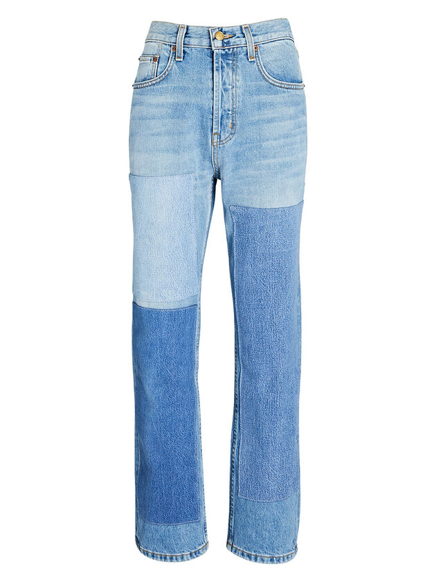 Marcel Patchwork Straight-Leg Jeans