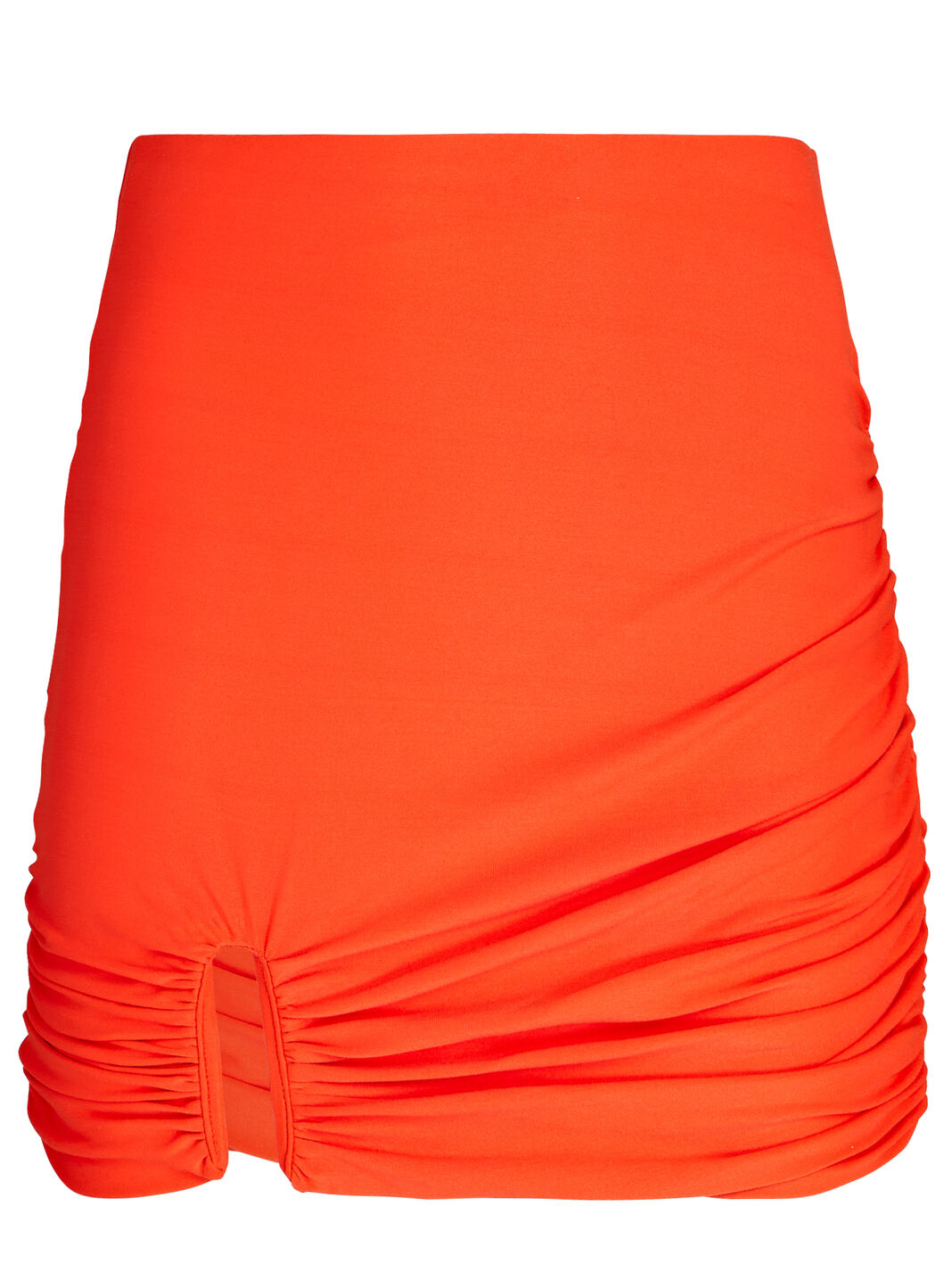 Hannah Ruched Stretch-Jersey Mini Skirt