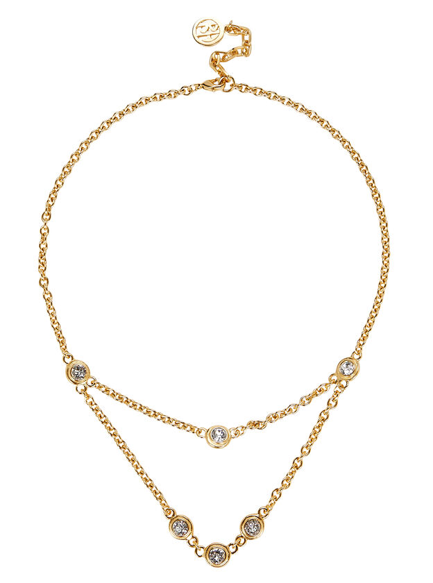 Gold-Plated Layered Chain Necklace