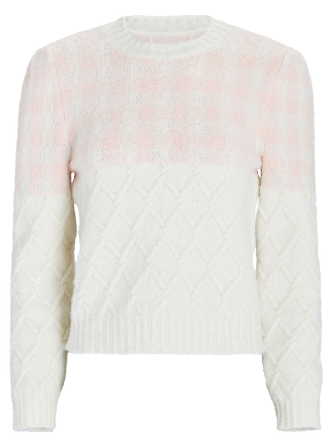 Puff Sleeve Jacquard Sweater