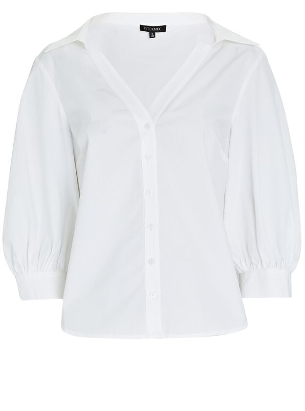 Olympia Puff Sleeve Button-Down Shirt