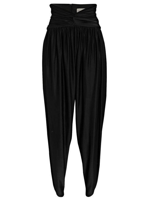 Cropped High-Rise Jersey Pants
