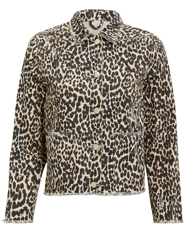 Kayla Leopard Print Jacket