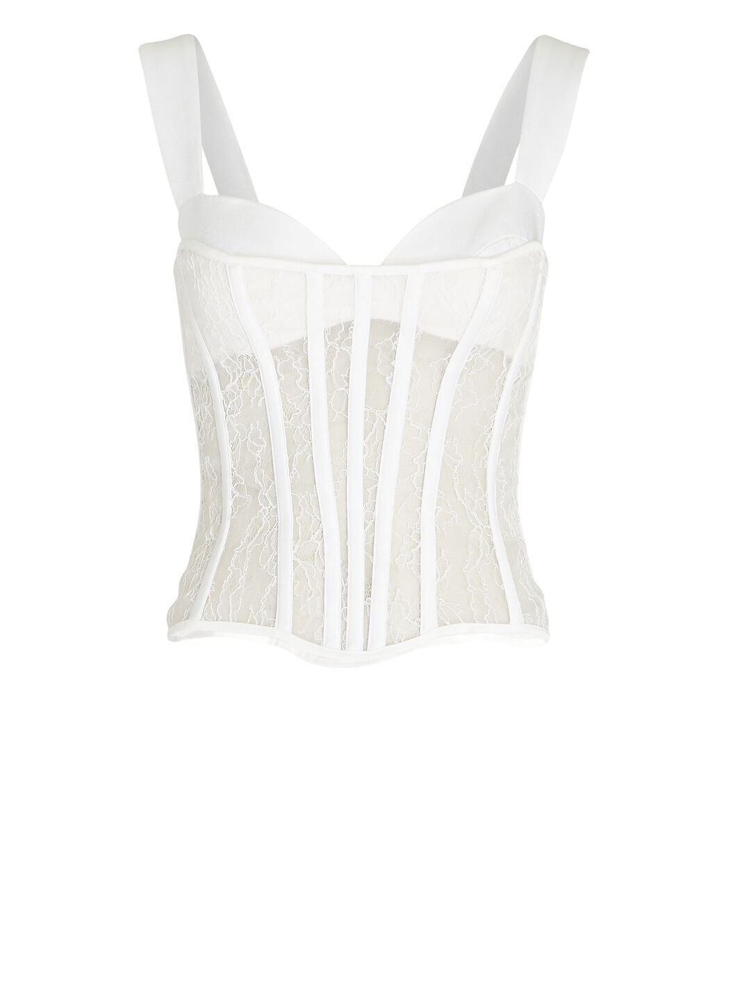 Corded Lace Bustier Corset Top