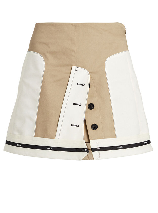 Inverted Cargo Mini Skirt