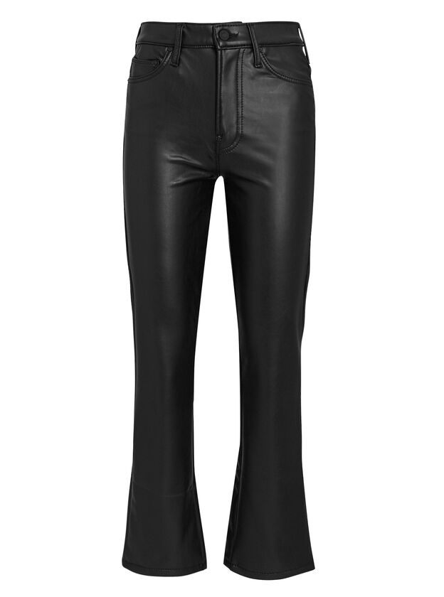 The Insider Ankle Faux Leather Jeans