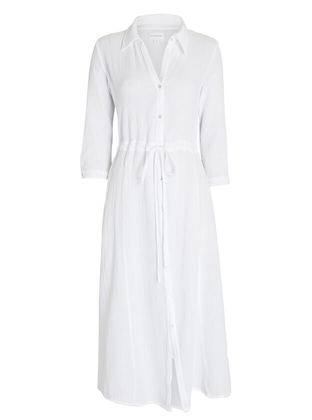 Victoria Cotton-Blend Midi Dress