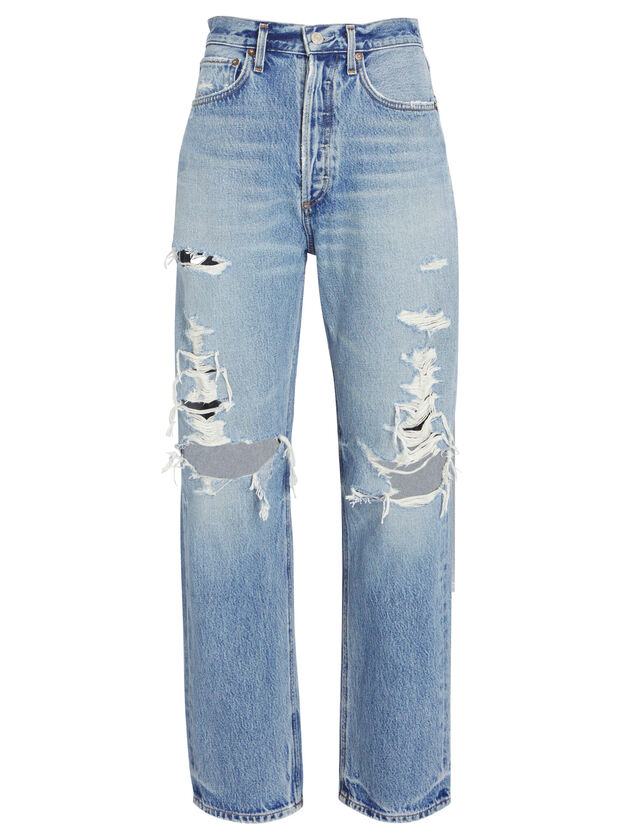 90s Loose Distressed Jeans