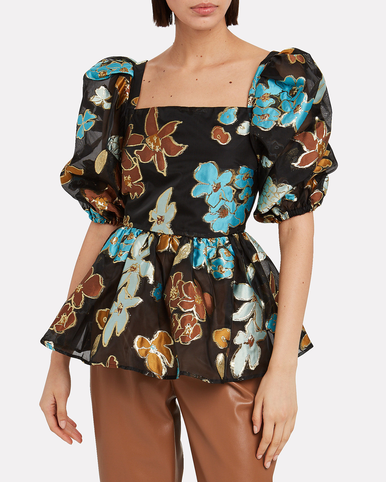 Irene Organza Floral Blouse