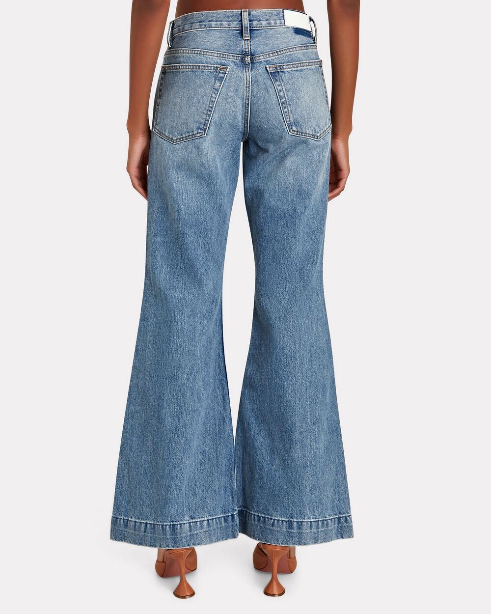 RE/DONE 70s Bell Bottom Jeans In Lake Blue