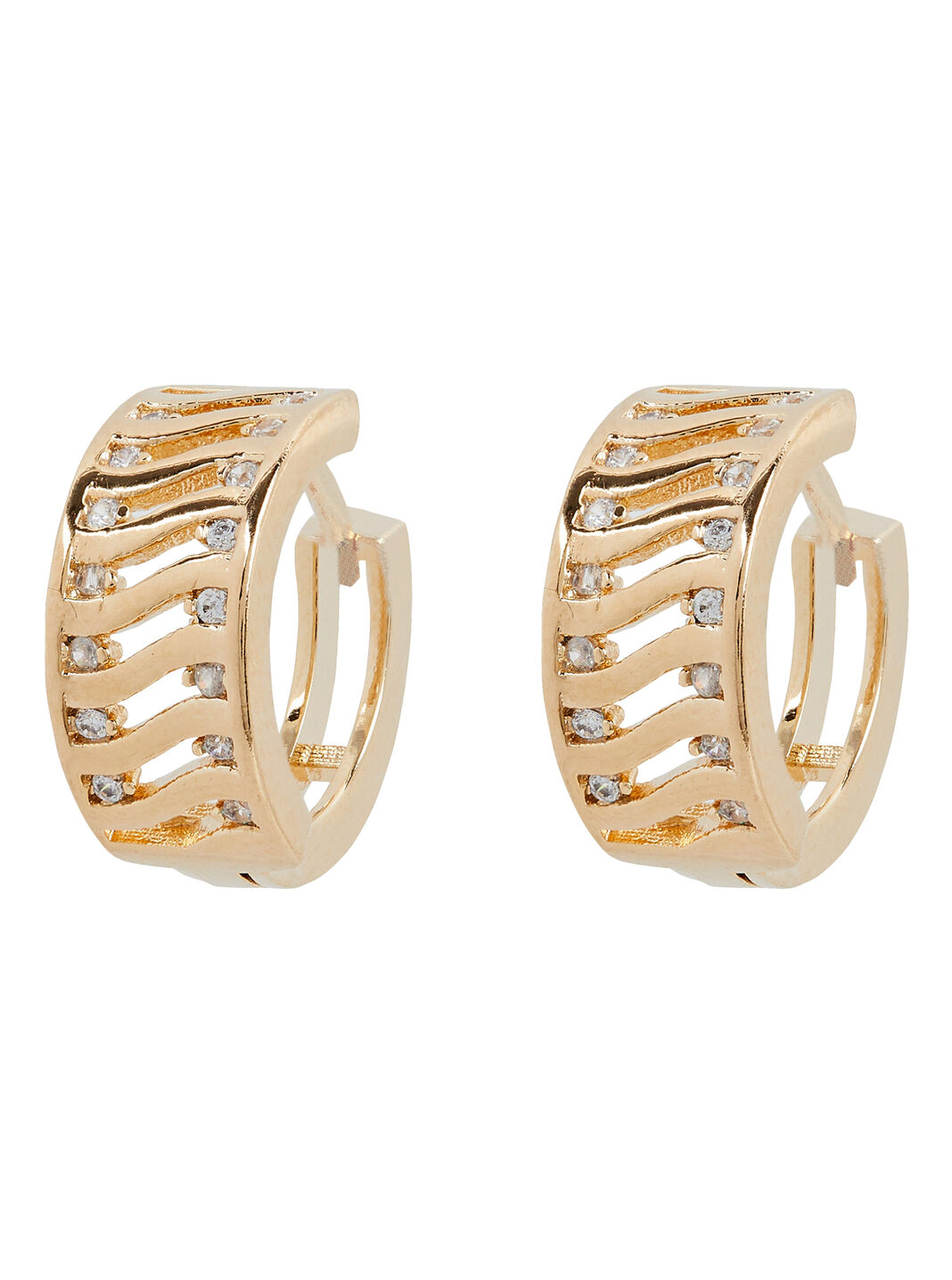 Arqueológico enchufe Atravesar Jordan Road Jewelry Cava Huggie Hoop Earrings In Gold | INTERMIX®