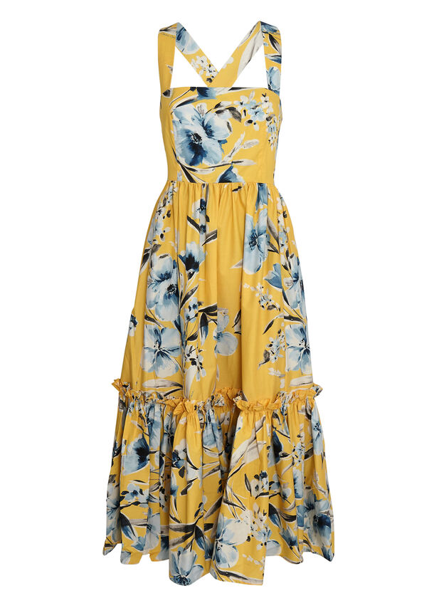 Julia Floral Cotton Midi Dress