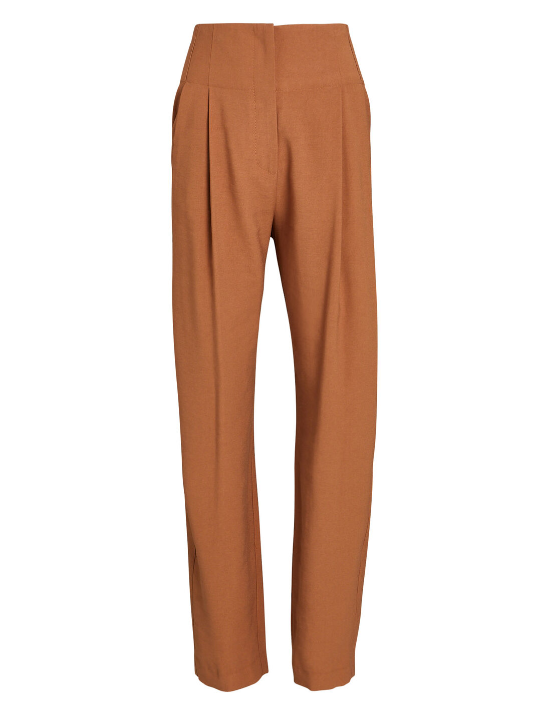The Brown High Waisted Pleated Straight Pants – My Store