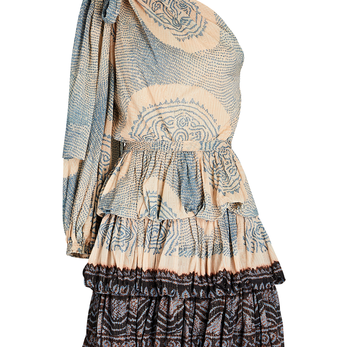 Ulla Johnson Leah One-Shoulder Silk Mini Dress | INTERMIX®