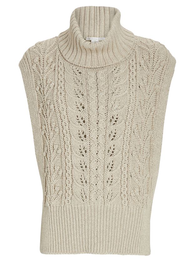 Collina Cable Knit Sweater Vest