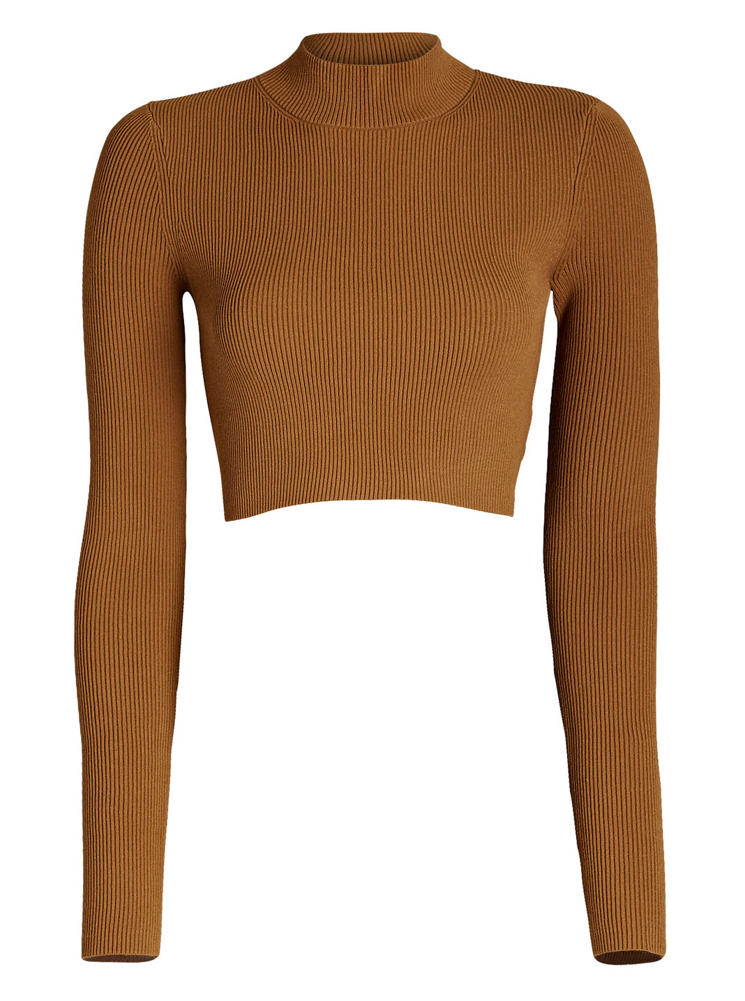 Stacey Cropped Rib Knit Sweater
