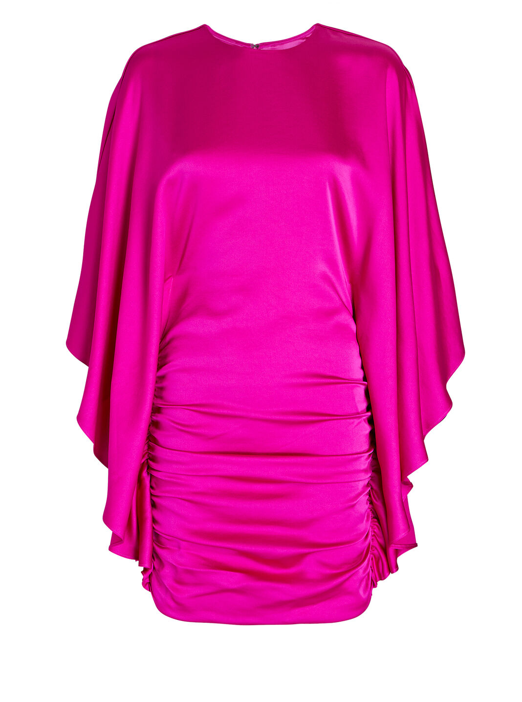 Kadence Bell-Sleeve Satin Mini Dress
