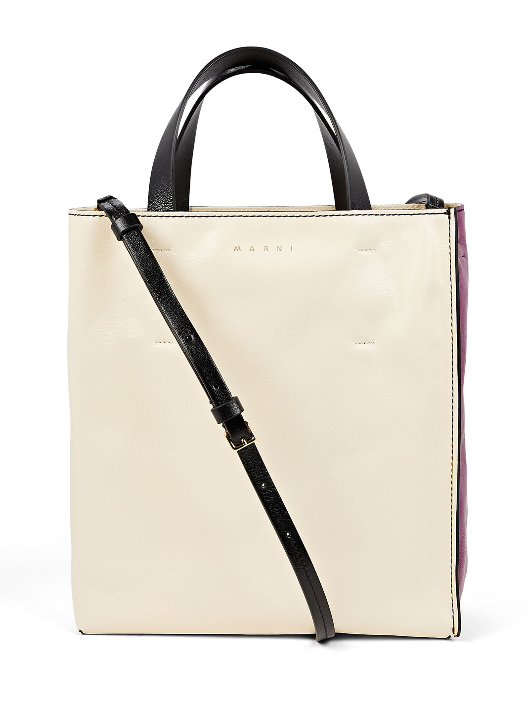 Museo Two-Tone Leather Tote Bag