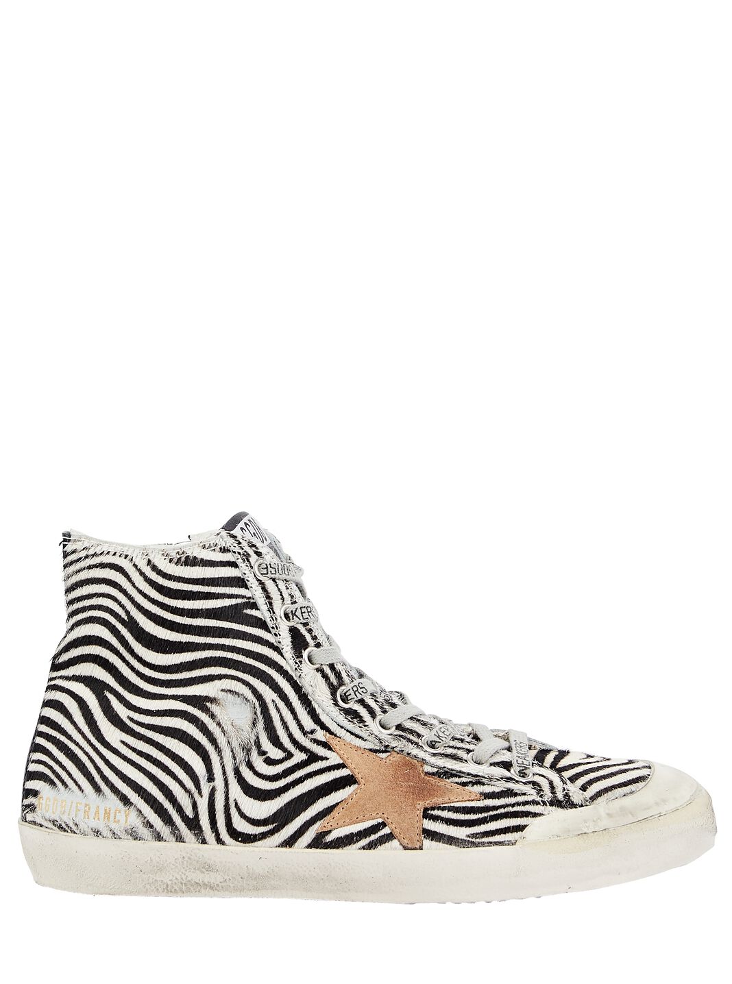 Francy Zebra High-Top Sneakers