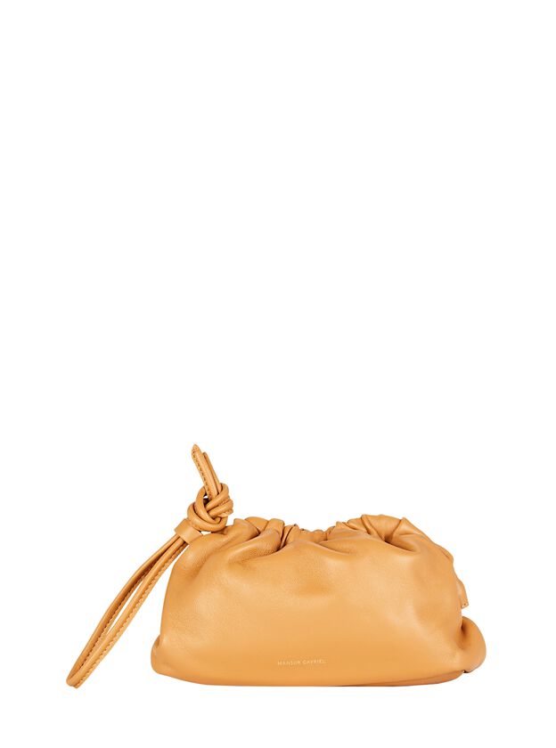 Mini Cloud Soft Leather Wristlet Bag