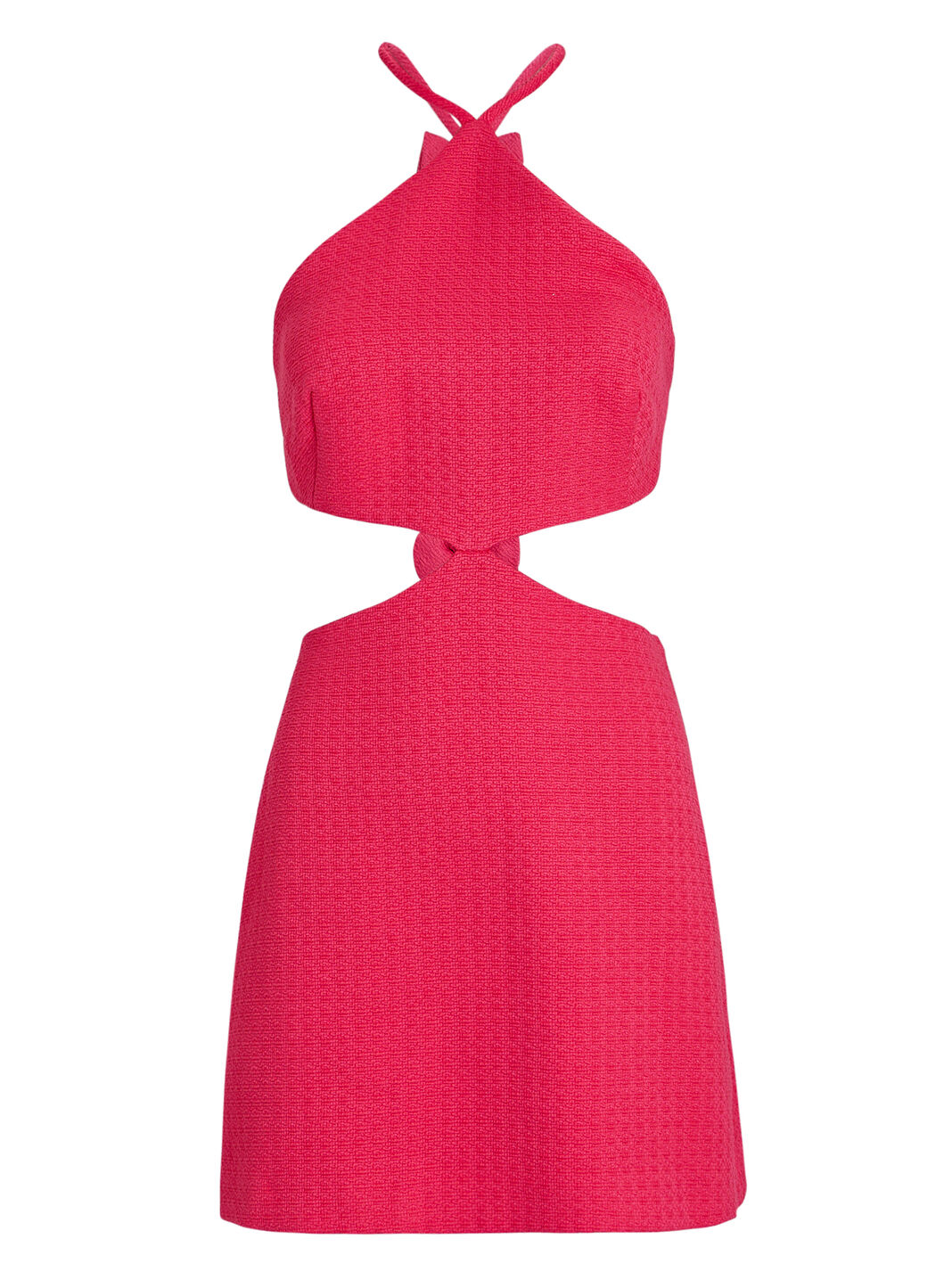 Chella Bow-Embellished Tweed Mini Dress