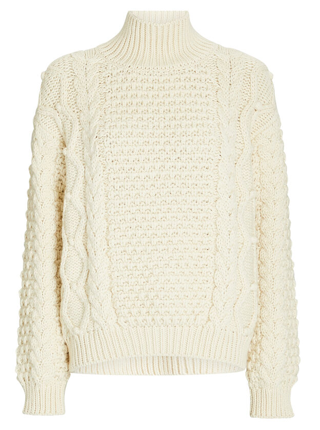 Hawthorn Cable Knit Turtleneck Sweater