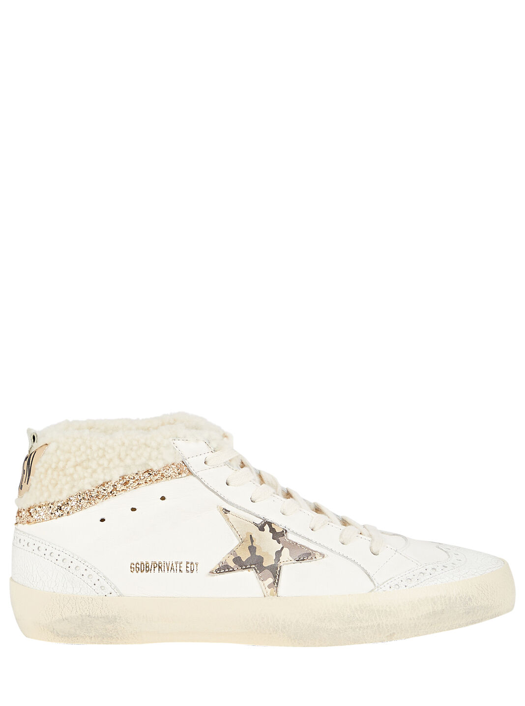Mid Star Shearling-Trimmed Sneakers