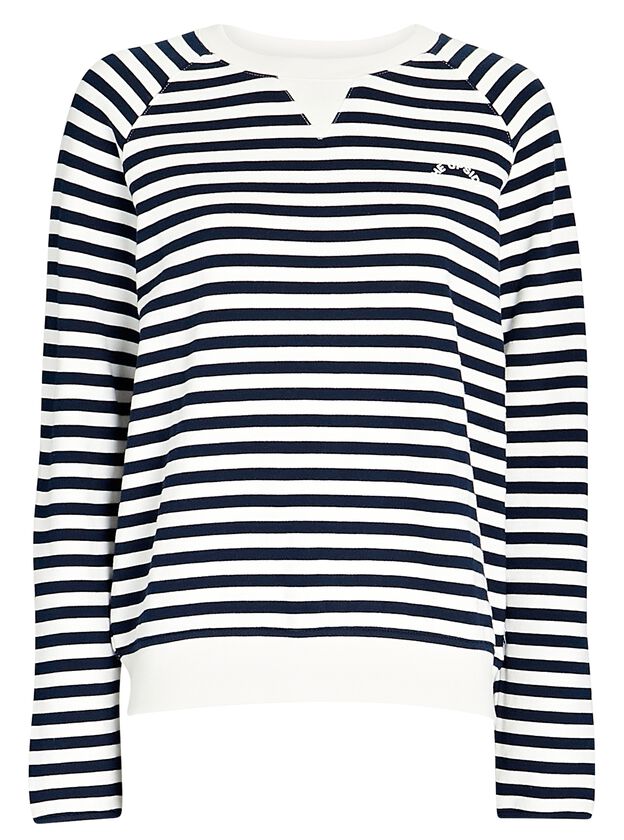 Tasmin Striped Crewneck Sweatshirt