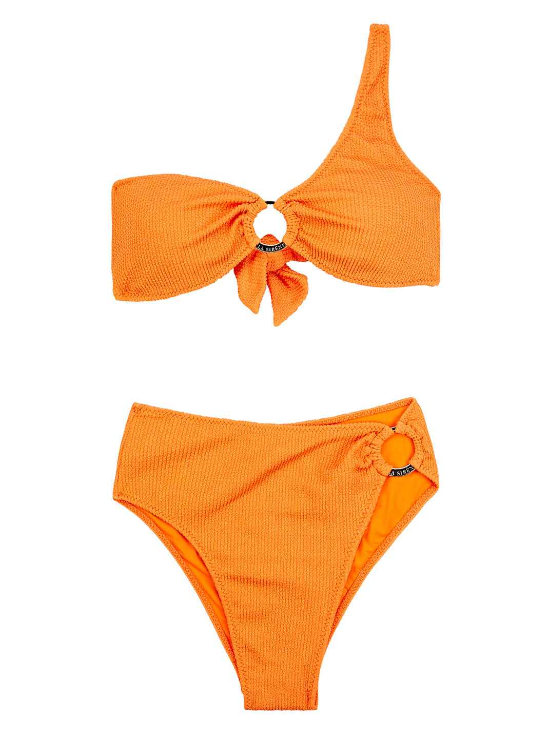 Glossy One-Shoulder Bikini Set