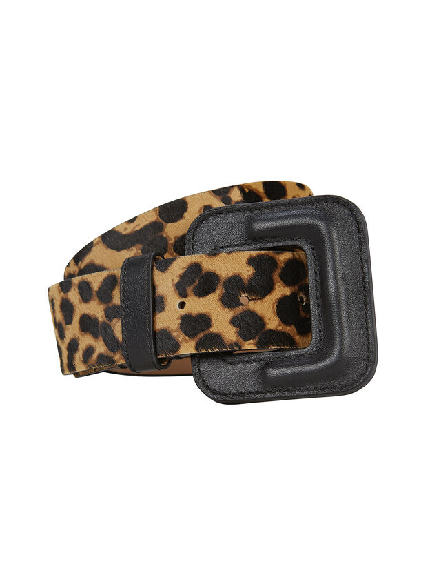 Maeva Leopard Calf Hair Belt
