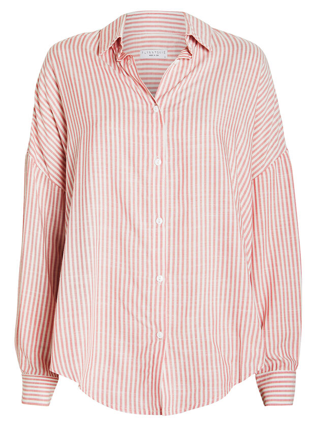 Kye Striped Button Front Shirt