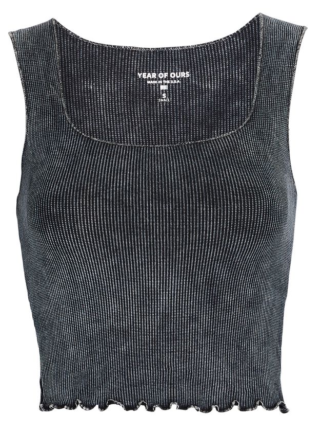 Cropped Thermal Knit Tank