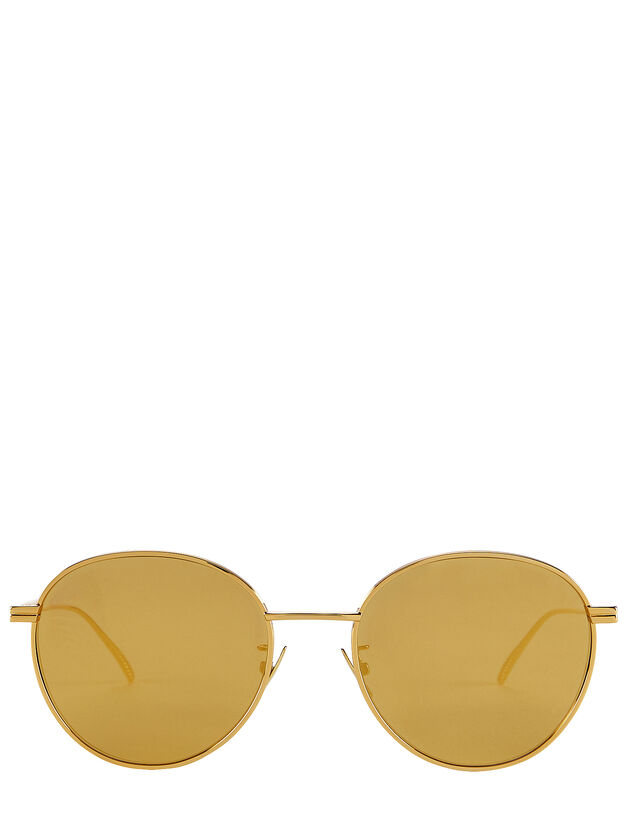 Mirrored Round Wire Sunglasses