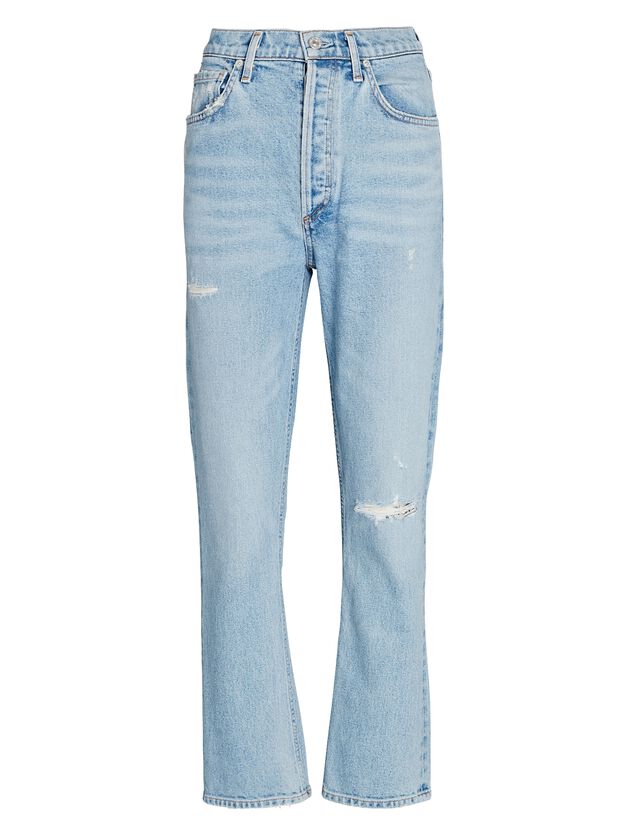 Jolene High-Rise Straight Cropped Jeans