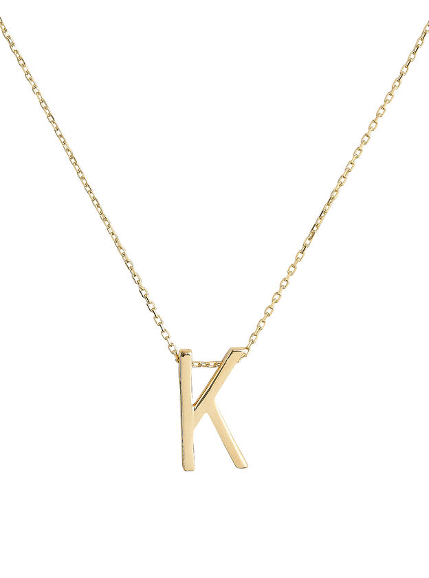 K Alphabet Necklace
