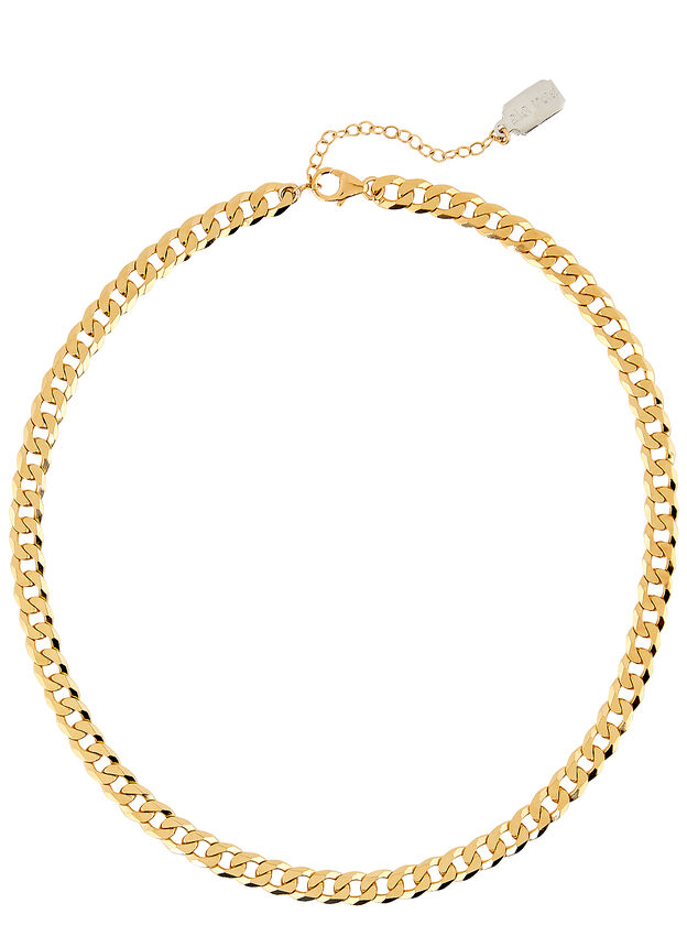 Curb Chain Vermeil Necklace