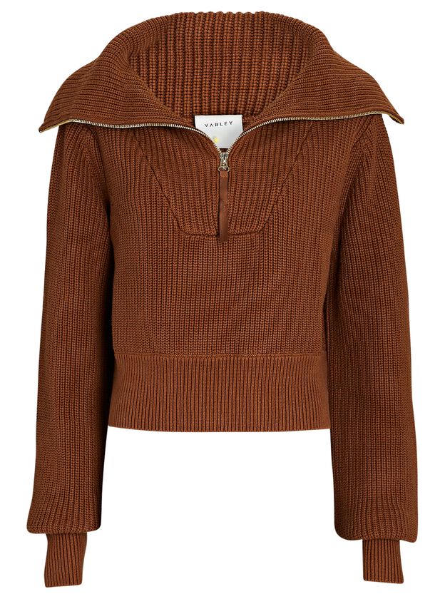Mentone Half-Zip Cotton Sweater
