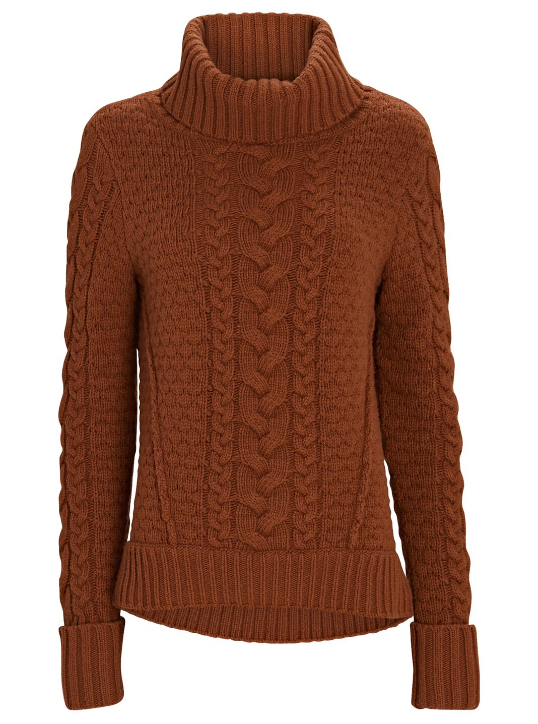 Sereia Cable Knit Turtleneck Sweater