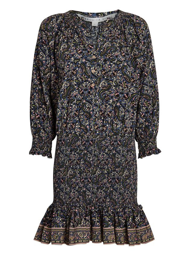 Karlina Paisley Cotton Mini Dress