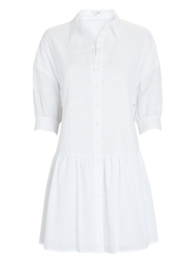 Noelle Cotton Mini Shirt Dress