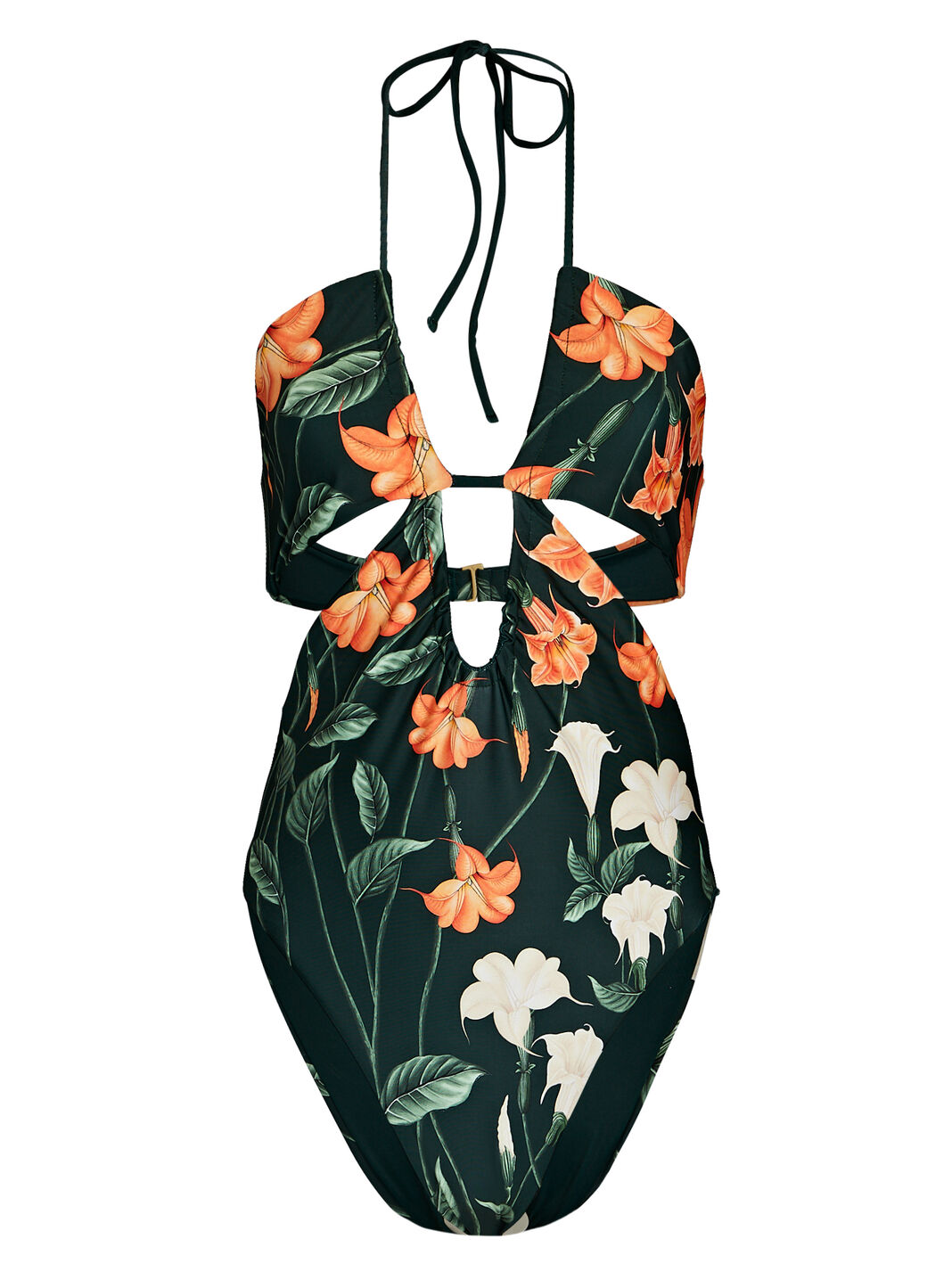 Mejorana Cut-Out Floral Swimsuit