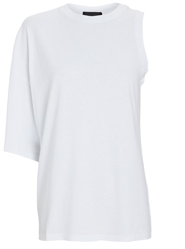 One-Shoulder Organic Cotton T-Shirt