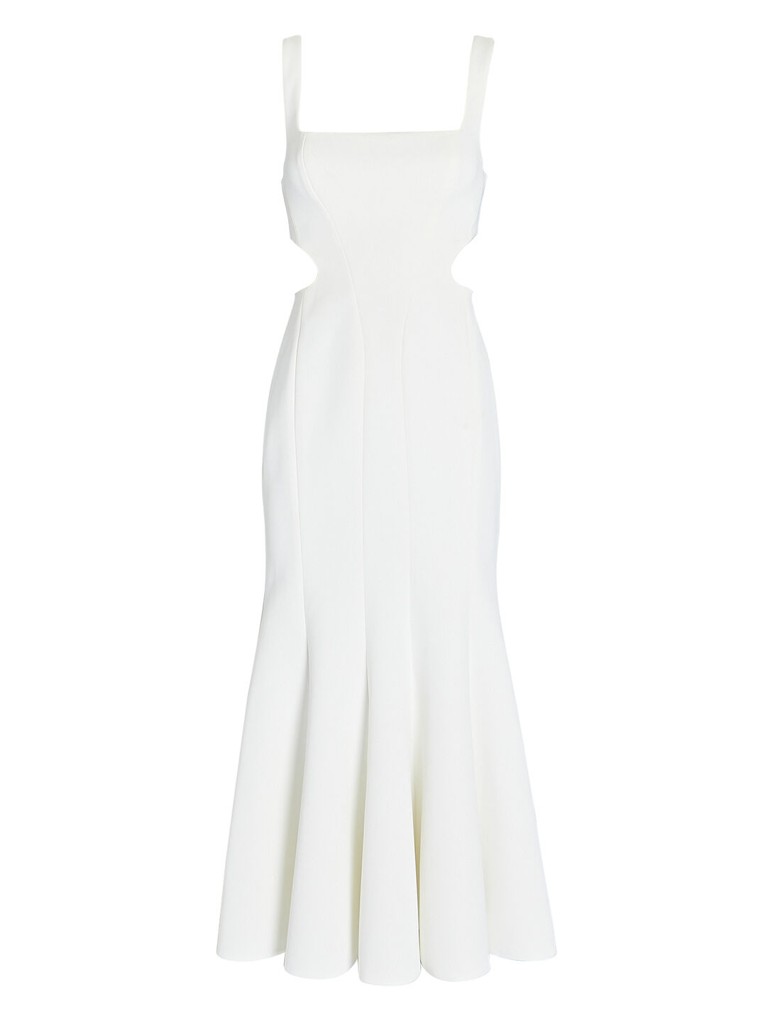 Paracombe Cut-Out Fluted Midi Dress