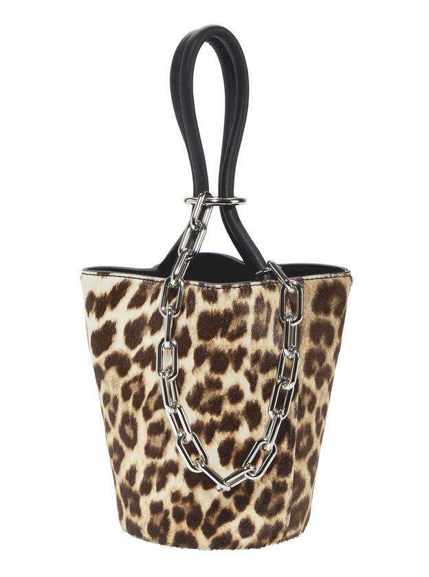 Roxy Leopard Mini Bucket Bag
